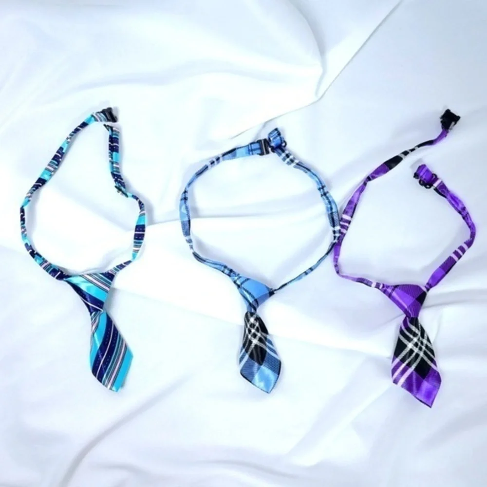 🅽🅴🆆 plaid & stripe adjustable dog tie cat pet ties dog cat clothing accessory